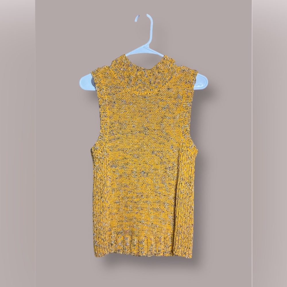 Anthropologie Mustard Knit Sweater